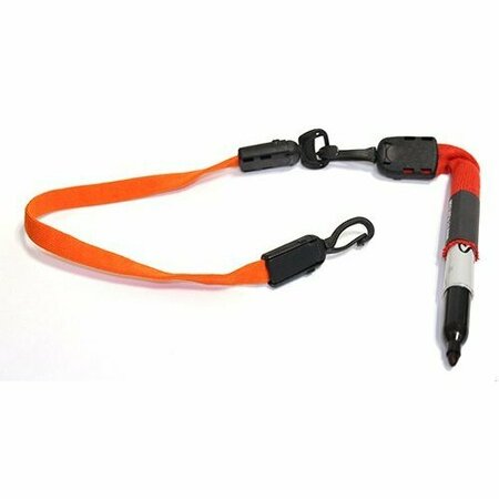 TY-FLOT Lanyard for Pen/Pencil, Orange, PK100 BNCLP3OR