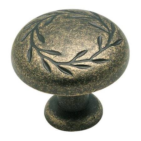 AMEROCK BP1581R2-10PACK 1-5/16" (33 mm) Inspirations Knob Weathered Brass BP1581R2-10PACK