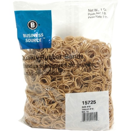 BUSINESS SOURCE Rubberbands, Size 10, 1Lb, PK3700 15725