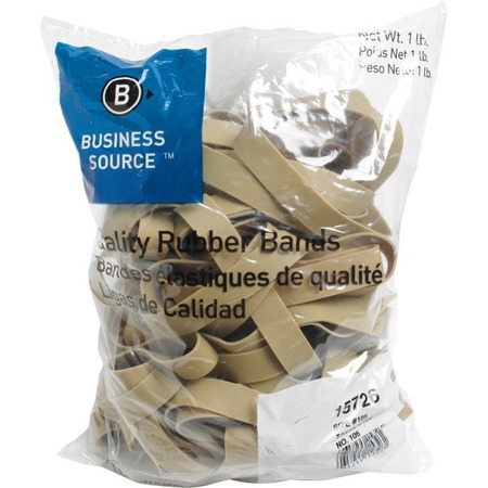 BUSINESS SOURCE Rubberbands, Size 105, 1Lb, PK60 15726