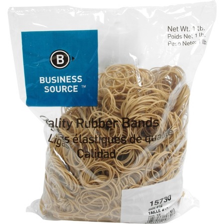 BUSINESS SOURCE Rubberbands, Size 12, 1Lb, PK2500 15730