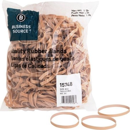 BUSINESS SOURCE Rubberbands, Size 64, 1Lb, PK320 15748