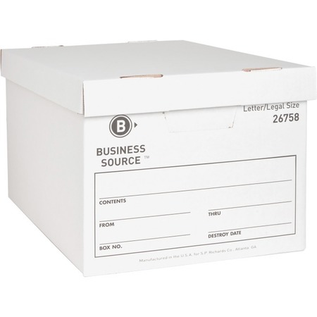 BUSINESS SOURCE Storage Box, 12 PK 26758
