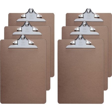 BUSINESS SOURCE Clipboard, Standard, 9X12.5, PK6 65637BD