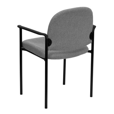 Flash Furniture Gray Fabric Stack Chair BT-516-1-GY-GG