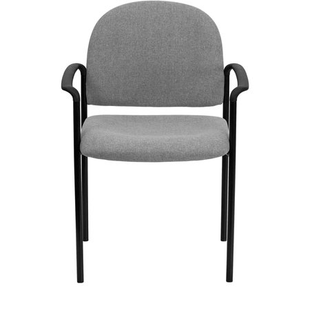 Flash Furniture Gray Fabric Stack Chair BT-516-1-GY-GG