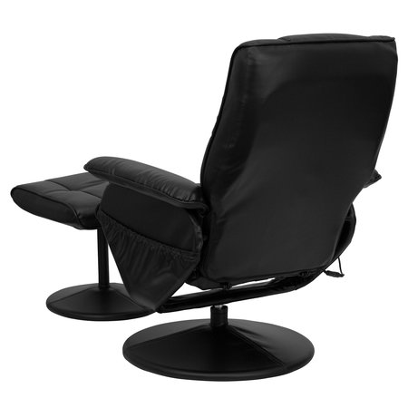 Flash Furniture Black LeatherSoft Massaging Recliner and Ottoman BT-7600P-MASSAGE-BK-GG