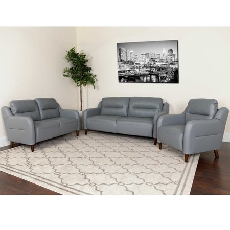 Flash Furniture 3 pcs. Sofa, Upholsery Color: Gray BT-S8372A-SET-GRY-GG