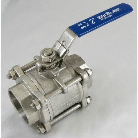 SANITUBE Socket-Weld Ball Valves, Full Port, 3/ BV3S-075