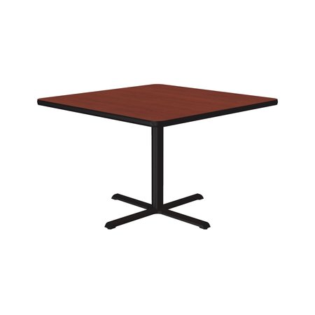 Correll Square Café Bistro and Breakroom Pedestal Table, 42" W, 42" L, 29" H, High Pressure Laminate Top BXT42S-21