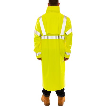 Tingley Eclipse Arc Flash Rain Coat, Cat 2, Yellow/Green, S C44122