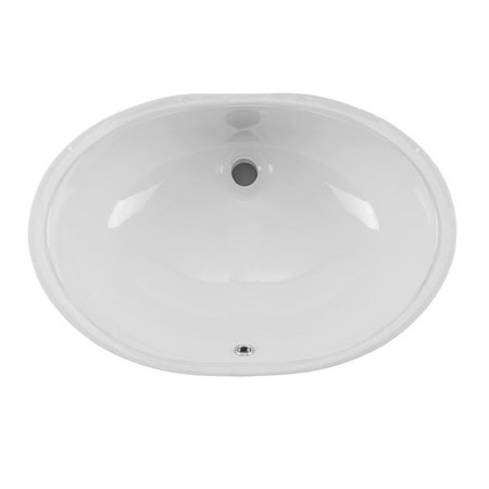 CAHABA Sink, Undrmt, 19-1/4", Glazed Porcelain O CA425V17-W