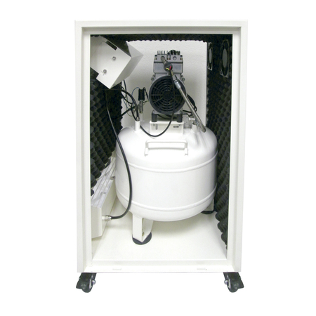 California Air Tools Ultra Quiet Oil-Free 8 gal 1-HP in Sound Proof Cabinet 8010SPC