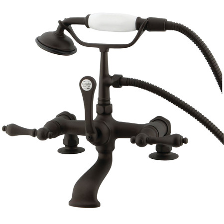 KINGSTON BRASS Deck-Mount Clawfoot Tub Faucet, Oil Rubbed Bronze, Deck Mount CC203T5