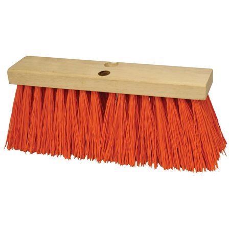 KRAFT TOOL Heavy Duty Orange Sweeping Broom Hea, 16 CC264-01