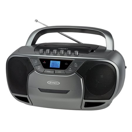JENSEN Portable Stereo Bluetooth, MP3, CD, Cassett CD-590-GR