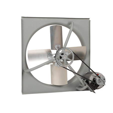 TPI INDUSTRIAL Commercial Exhaust Fan, 24", Belt-Drive, 120V, 1/3HP, 1-Phase, Gray CE-24B