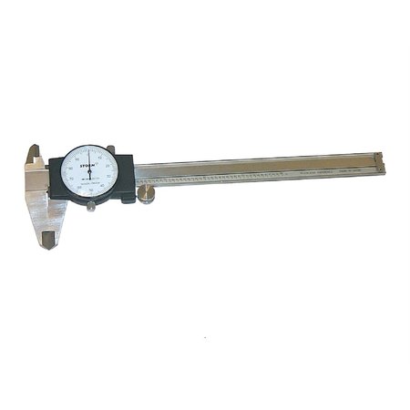 CENTRAL TOOLS Stainless Stl Dial Caliper, 0-6" CEN3C101