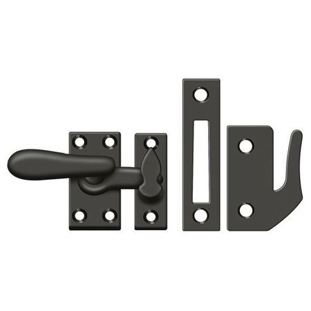 DELTANA Window Lock, Casement Fastener, Medium Oil Rubbed Bronze CF66U10B