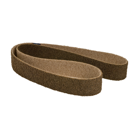 CGW ABRASIVES Sanding Belt, 1" W, 30" L, Surface Conditioning, Coarse, Brown 59244