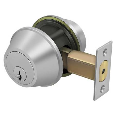 DELTANA Double Deadbolt Gr2 With 2-3/4" Backset Satin Stainless Steel CL210LA-32D