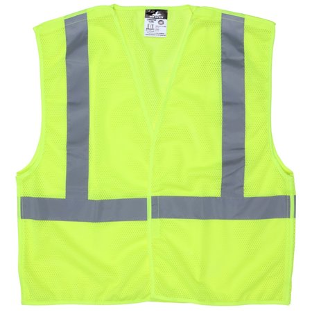 MCR SAFETY Tear Away Safety Vest, 4X CL2MLX4