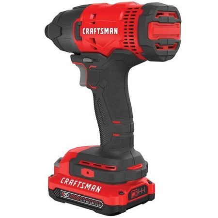 Craftsman V20 Cordless 1/4 in Impact Driver Kit CMCF800C2