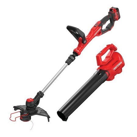 CRAFTSMAN V20 String Trimmer and Blower Combo Kit CMCK197M1