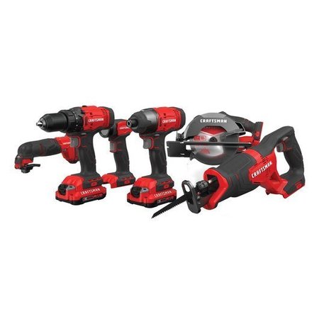 CRAFTSMAN V20 Cordless 6 Tool Combo Kit CMCK600D2