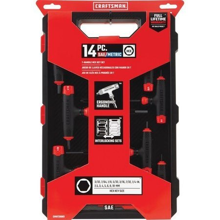 Craftsman Hex Key Handle Set, 14 CMHT26001