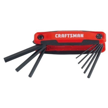 CRAFTSMAN Metric Folding Hex Key Set, 8-Key CMHT26007