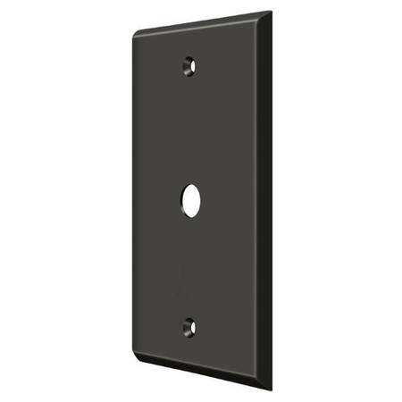 DELTANA Cable Cover Switch Plate, Number of Gangs: 1 Solid Brass, Oil Rubbed Bronze Finish CPC4764U10B