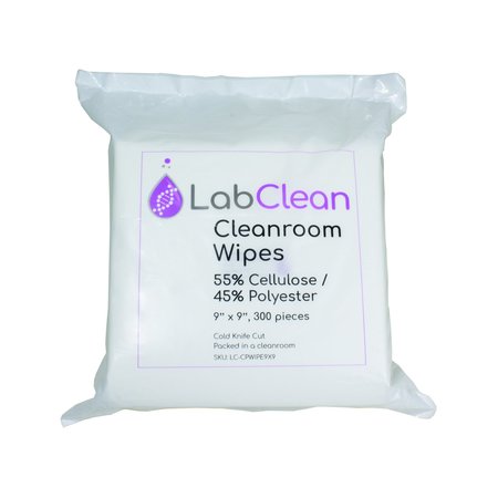 UNITED SCIENTIFIC Cleanroom Wipes, PK10 CPWIPE9X9