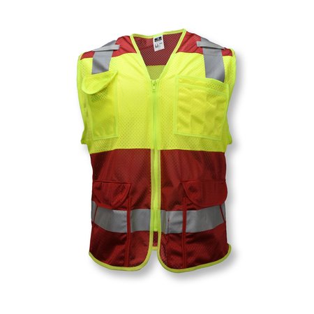 Radwear Usa Radwear USA CSV6 Custom Type O Class 1 Safety Vest, Size: 2X CSV6-01Z1-2X