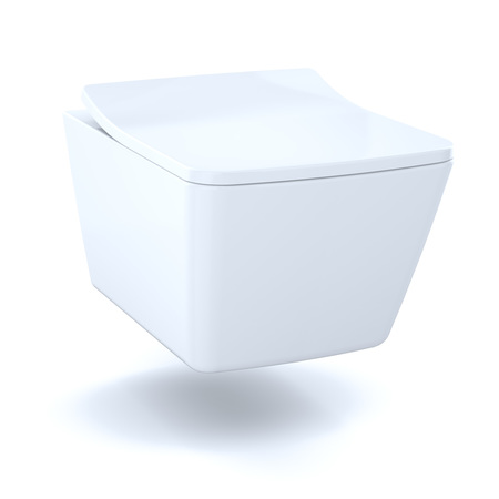 Toto Sp Square Shape, Wall Hung, Bowl Cotton, 1.28/0.9 gpf, Wall Mount, Square, Cotton CT449CFG#01