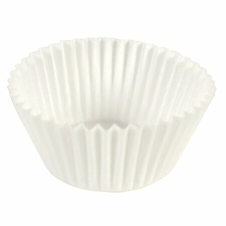HOFFMASTER Fluted Bake Cup, 3", White, PK500 BL114-3