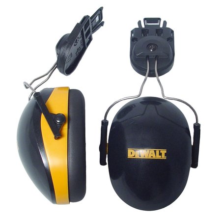 DEWALT Hard Hat Mounted Ear Muffs, 26, Yellow / Black DPG66-D