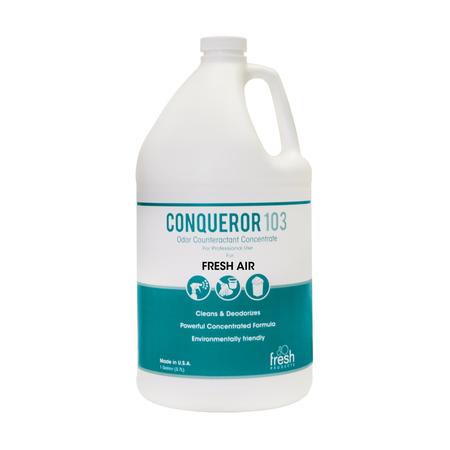 CONQUEROR 103 Liquid, Odor Counteractant, Frsh Air, PK4 103G