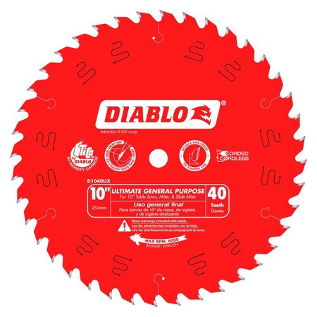 DIABLO Tooth Ultimate General Purpose Saw Blade D1040UX