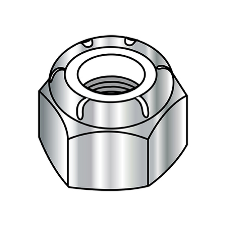 ZORO SELECT Lock Nut, M16-2.00, 18-8 Stainless Steel, Not Graded, Plain, 10.5 mm Ht, 250 PK M16D985188