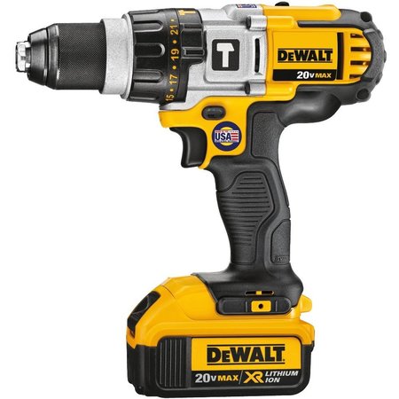 Dewalt 20.0 V Hammer Drill, Battery Included, 1/2 in Chuck DCD985M2