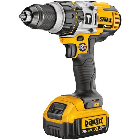 Dewalt 20.0 V Hammer Drill, Battery Included, 1/2 in Chuck DCD985M2