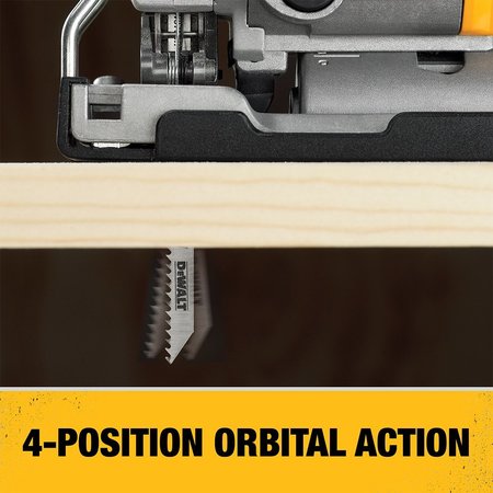 Dewalt Cordless Jigsaw Kit, 20.0VDC, 4 Position DCS331M1