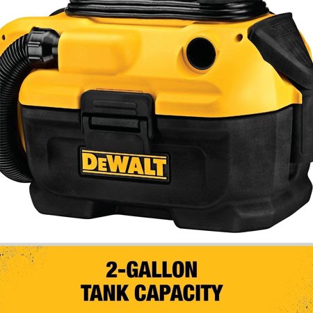 Dewalt 20V MAX(R) Portable Shop Vacuum, 1-1/4" Hose Dia., HEPA 31 cfm DCV581H