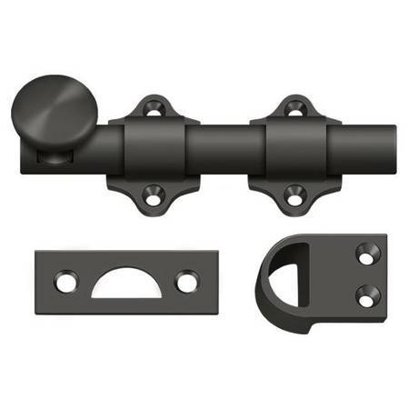 Deltana Dutch Door Bolt, Heavy Duty Oil Rubbed Bronze 4" DDB425U10B