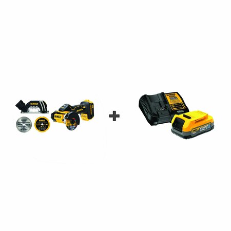 DEWALT Cut-Off Tool, Battery and Charger Kit DCS438B/DCBP034C
