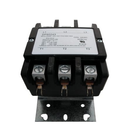 SUPCO Contactor, 90A, 24V, 3 Pole DP90243