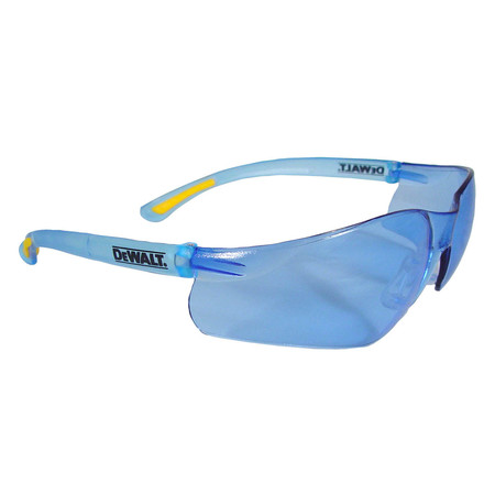 Dewalt Safety Glasses, Wraparound Light Blue Polycarbonate Lens, Scratch-Resistant, 12PK DPG52-BD