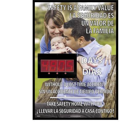 NMC Safety Is A Family Value 2 Led Digital Scoreboard DSB855