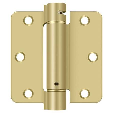 DELTANA Satin Brass Spring Hinge DSH35R43/4